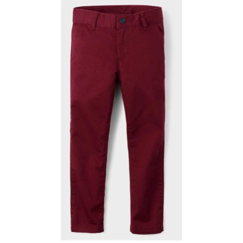 Youth Boys The Children's Place Burgundy Dressy Type Pants Size 5